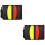 2Sets Multi-Functionele Scheidsrechter Kit Zwart Metaal En PVC 1