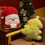 Conjunto de 2 almofadas natalinas 3D de 45 cm para sofá/quarto - Enchimento macio para decoração de Natal (Compatível com B+C) 3