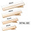 120 stuks gouden eendenbek haarclips – 4 maten 4