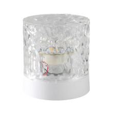 Color Changing Lamp With Touch Controls Water Ripple Effect Aurora Projection Rechargeable Crystal Light Dimmable Mood Lamp For Bedroom Living Room
