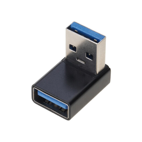 USB3.0 Αρσενικό σε Θηλυκό, Προσαρμογέας επέκτασης δεξιάς γωνίας 90 μοιρών, Σύνδεση USB 2