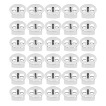 Durable Zinc Alloy Cord Lock With Double Hole Spring Toggle Stopper, Easy To Use Cord Adjuster For Outdoor Gear Shoelaces And Face Masks (Rust