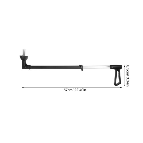 Folding Wagon Push Handle Attachment Black Aluminum for Strollers and Scooters 1