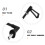 Folding Wagon Push Handle Attachment Black Aluminum for Strollers and Scooters 3