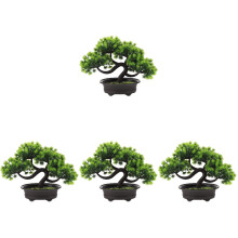 4Pièces Faux Bonsai Pour Décor Maison Bureau Stylé