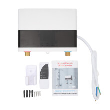 Încălzitor de apă instantaneu electric fără rezervor 110V, încălzitor de apă caldă instant cu telecomandă LCD cu ecran tactil, temperatură