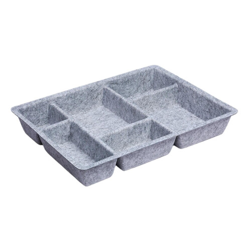 Felt Drawer Organizer Tray Storage Bin Divider Multiple Compartments for Vanity Tabletop Kitchen 1