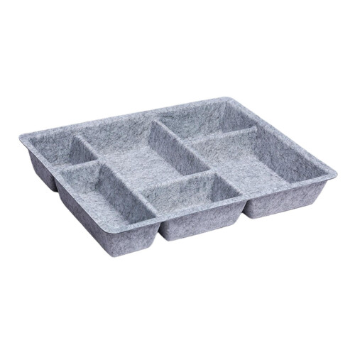 Felt Drawer Organizer Tray Storage Bin Divider Multiple Compartments for Vanity Tabletop Kitchen 2
