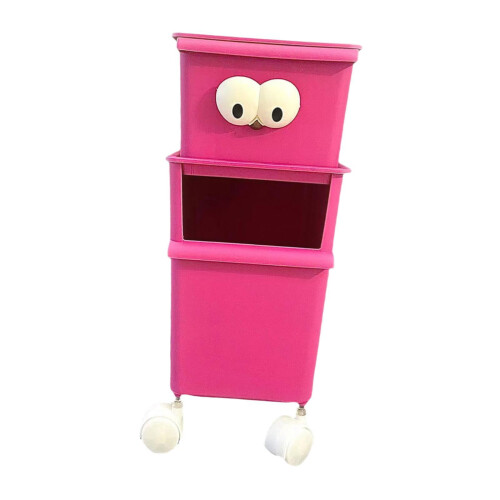 Toy Storage Organizer Stuffed Animal Storage with Wheels Space Saving Home Decor 1