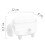 Stylish White Clear Storage Case with Lid Premium Plastic for Home Use 2