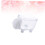Stylish White Clear Storage Case with Lid Premium Plastic for Home Use 4