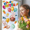 Easter Bunny Window Clings Stickers 6 Sheets 5