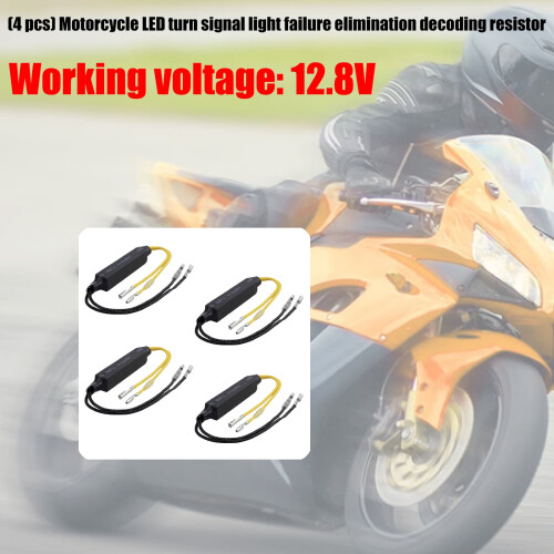 Motorcycle Turn Signals Decoding Resistors Solve LED Compatibility Issues Fix Rapid Flashing Warning Lights Easy Mounting 1