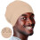 Unisex Double-Layer Beanie: Chemo Sleep Cap, Versatile Polyester Pull-On Hat for Men & Women Khaki One Size 2