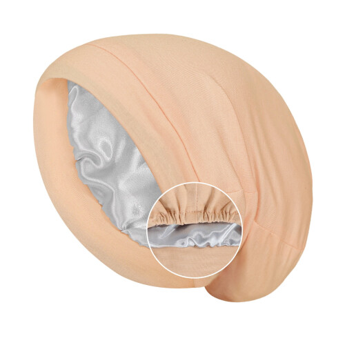 Unisex Double-Layer Beanie: Chemo Sleep Cap, Versatile Polyester Pull-On Hat for Men & Women Khaki One Size 2