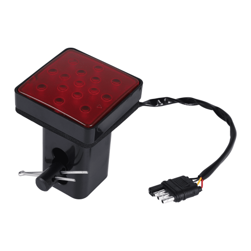 Capa de engate de reboque com LED vermelho, luz de freio de 2 polegadas e 15 luzes. 2