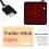 Capa de engate de reboque com LED vermelho, luz de freio de 2 polegadas e 15 luzes. 5