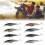 Δολώματα ψαρέματος 11cm Crankbait με πολύχρωμη εκτύπωση, βυθιζόμενα δολώματα ψαρέματος 2