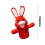 Bunny Hand Puppet with Moving Mouth, Ventriloquist Doll for Interactive Play, Easter Gift for Parent Performance(Red) 5