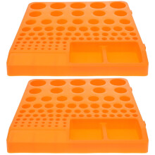 2Pièces Outil Rangement Embouts Orange Durable