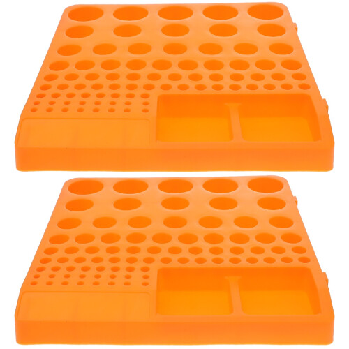 2Pièces Outil Rangement Embouts Orange Durable