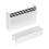 2Pcs Compact Aluminum Alloy Silver Storage Case Holder 1