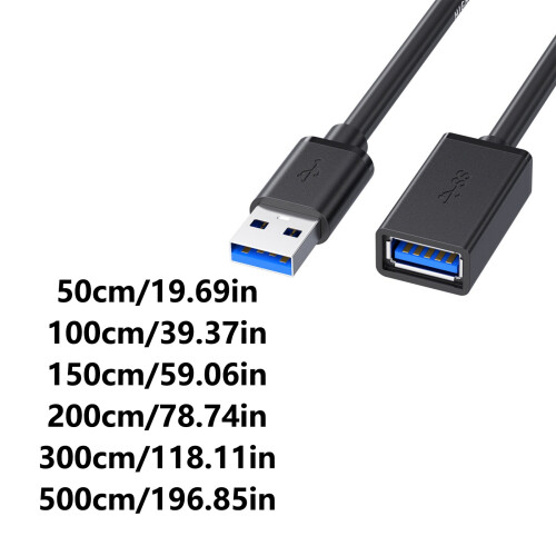Καλώδιο επέκτασης USB Καλώδιο επέκτασης USB3.0 υψηλής ταχύτητας, αρσενικό σε θηλυκό, 2