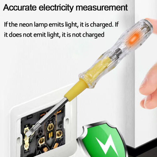 Function Household Inductive Contact Tester 100-500V Voltage Detector Electric Tester Pen with Indicator Light 1