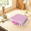 Toast-Shaped Bento Box 4-Compartment with Sauce Cup and 6