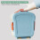 Toast-Shaped Bento Box 4-Compartment with Sauce Cup and 7