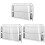3Pcs Silver Roof Gutter Strainer Stainless Steel Drain Filter Cover 3