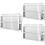 3Pcs Silver Roof Gutter Strainer Stainless Steel Drain Filter Cover 4