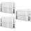 3Pcs Silver Roof Gutter Strainer Stainless Steel Drain Filter Cover 5