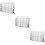 3Pcs Silver Roof Gutter Strainer Stainless Steel Drain Filter Cover 7