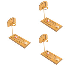 3Ensembles Jeu Basket En Bois Compact Pour Enfants Amusants