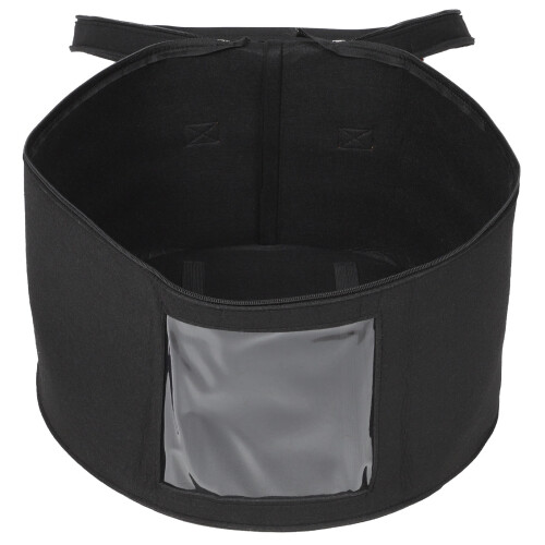 3Pcs Black Household Hat Box Wardrobe Storage Container