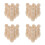 24Pcs Wooden Blind Cord Pull Knobs Khaki Vase Design Easy Install 5