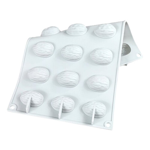 Walnut Shell Silicone Mold Pudding Chocolate Mould Soap Candle Molds Cake Decorating Tools Kitchen Baking Supplies