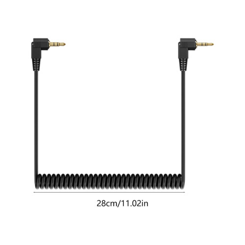 Durability Gold Plate 2.5mm Shutter Remote Cable Spring Flash PC Syncing Cable For MultiBrand Camera Flash Synchronization 2