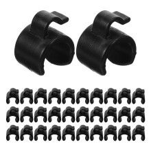 50Pcs Plastic Cable Clips for Mic Stands Black Mic Wire Organizer