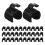 50Pcs Plastic Cable Clips for Mic Stands Black Mic Wire Organizer 1