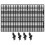 2Sets Black Aquarium Isolation Panel Fish Tank Lattice Plate Durable 1