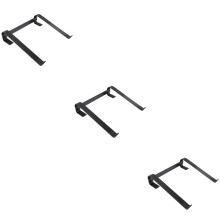 3Pcs Alloy Laptop Holder Black for 10-18 Inch Laptops