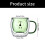 Copo de vidro Bear Cup com tampa e canudo de 240ml 2