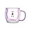 Copo de vidro Bear Cup com tampa e canudo de 240ml 4