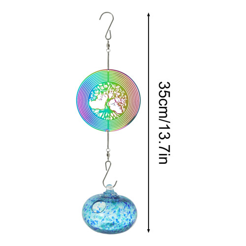 Hummingbird Feeder Wind Chime Outdoor Refractor 1