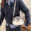Τσάντα ώμου Penguin Crossbody με βελούδινο πορτοφόλι ώμου, μικρή τσάντα χειρός με 6