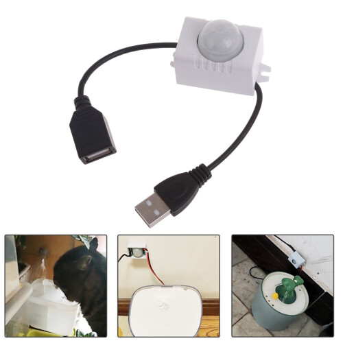 Bevægelsesafbrydere USB5V PIR LED-afbrydere Controller til LED-stribelys USB Ventilator Kæledyrsvand og mere 1