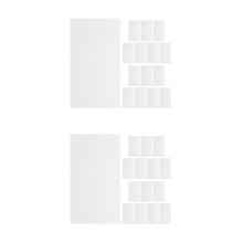 30Sheets White Foam Adhesive Squares Strong 3D Mounting for DIY Crafts