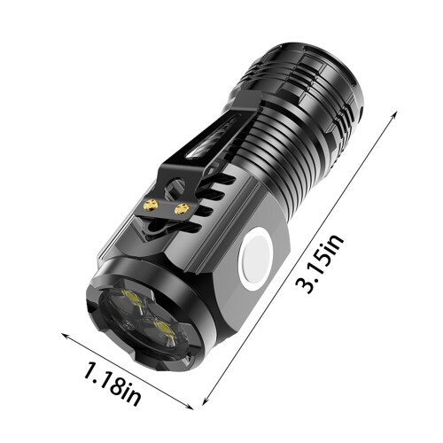 Φορητός φακός LED 20W IPX6, αδιάβροχος, προσροφήσιμος μαγνητικός μίνι λαμπτήρας με 2